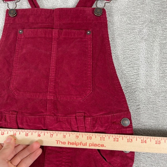 Free People Corduroy Overalls Womens 28 Red Regular Fit We The Free - Picture 8 of 13